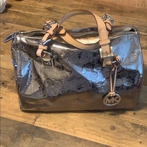Michael Kors metallic hand bag